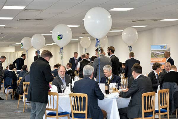 Christmas presents for all at the launch party of Suffolk Park's new warehouses in Bury St Edmunds 8 - Jaynic SuffolkPark agents lunch dec18 - Jaynic