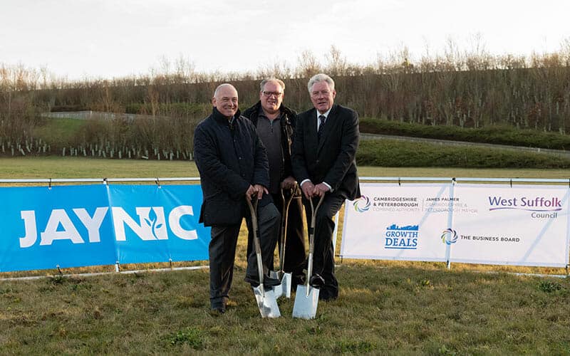 Construction begins on the Epicentre innovation centre at Haverhill Research Park 4 - Jaynic construction begins epicentre haverhill dec19 - Jaynic