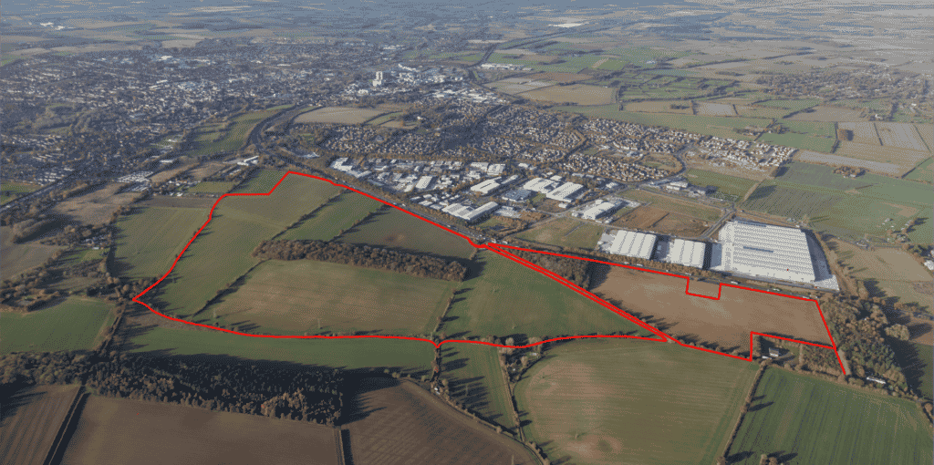 Jaynic Enters Into Land Promotion Agreement On 270 Acres In Bury St Edmunds 8 - Jaynic Red Line Rougham Hill 05 06 2022 002 crop - Jaynic
