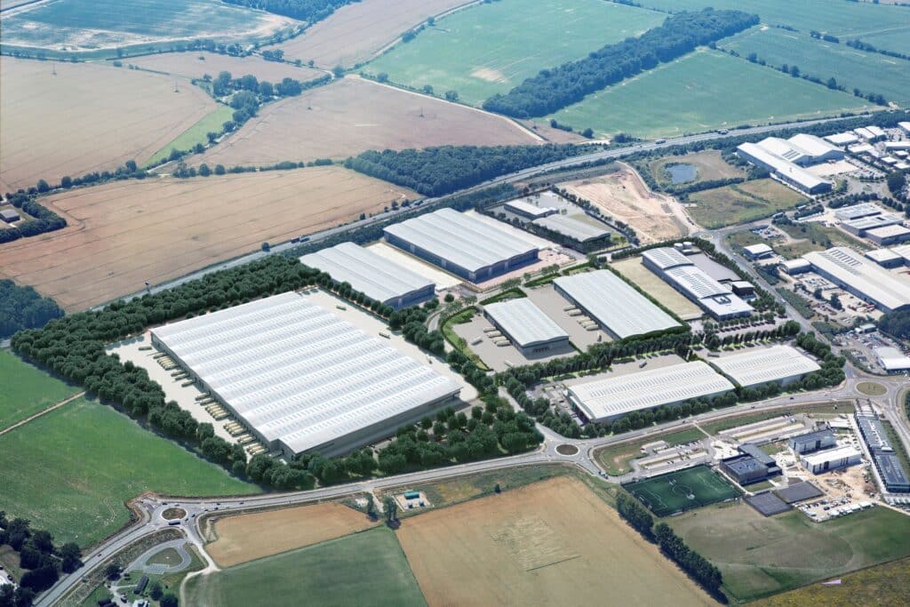 Jaynic Submits Warehouse Plans at Suffolk Park to Complete Development of the Bury St Edmunds Scheme 1 - Jaynic Suffolk Park CGI 2022 low res - Jaynic
