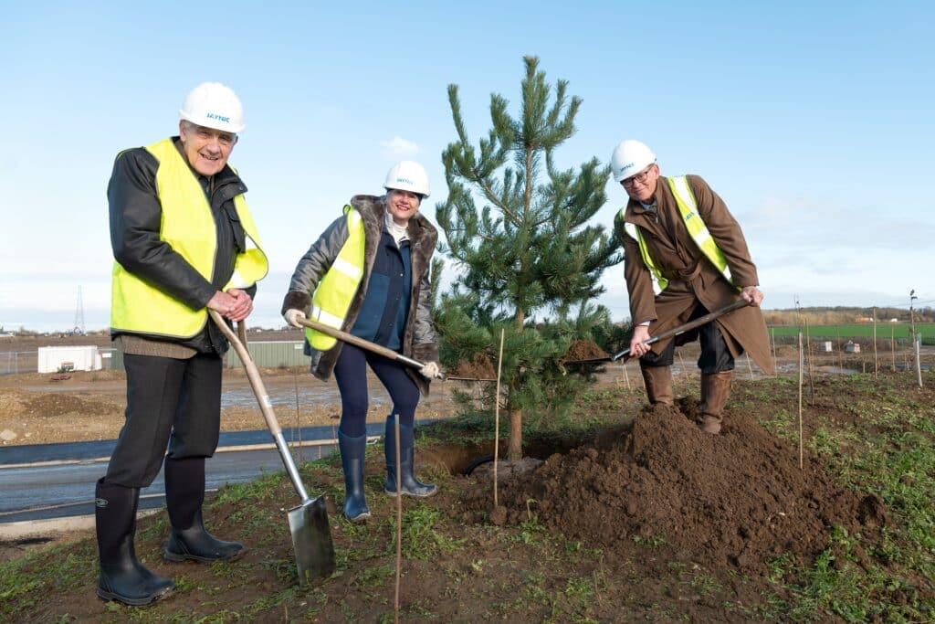 First Tree Planted At Gateway 14, Stowmarket 7 - Jaynic Tree Planting Image - Jaynic