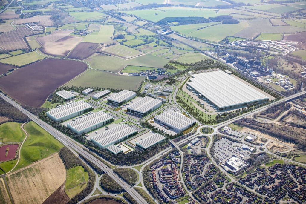 Gateway 14 At Stowmarket Unveils New Website and Brochure To Mark Rapid Progress On The Project 1 - Jaynic 1197 v2 Gateway Aerial Final - Jaynic
