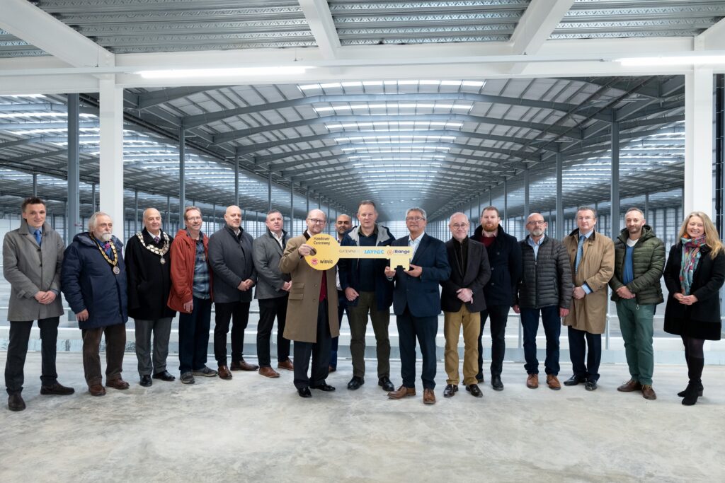 VIP Guests Shown Around New Logistics Unit For The Range At Gateway 14, Stowmarket 2 - Jaynic Official unveiling photograph - Jaynic